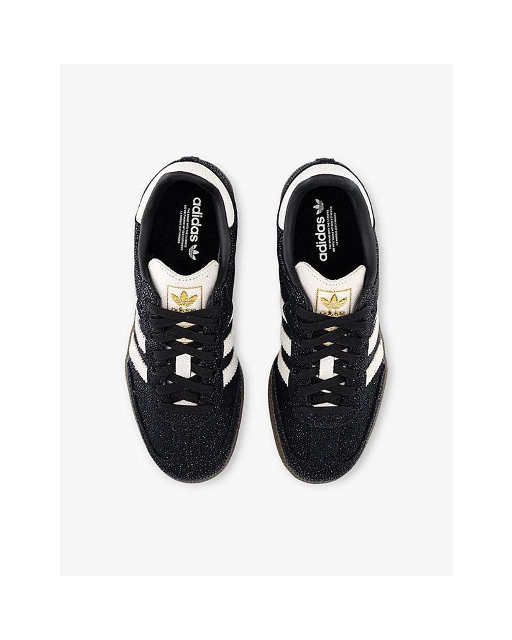Adidas Black Samba Og Mixed-Material Trainers