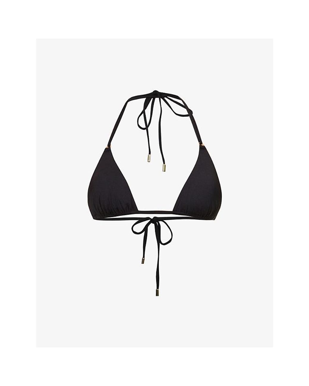Cheap Monday Blue Hanalei Triangle-Cup Bikini Top