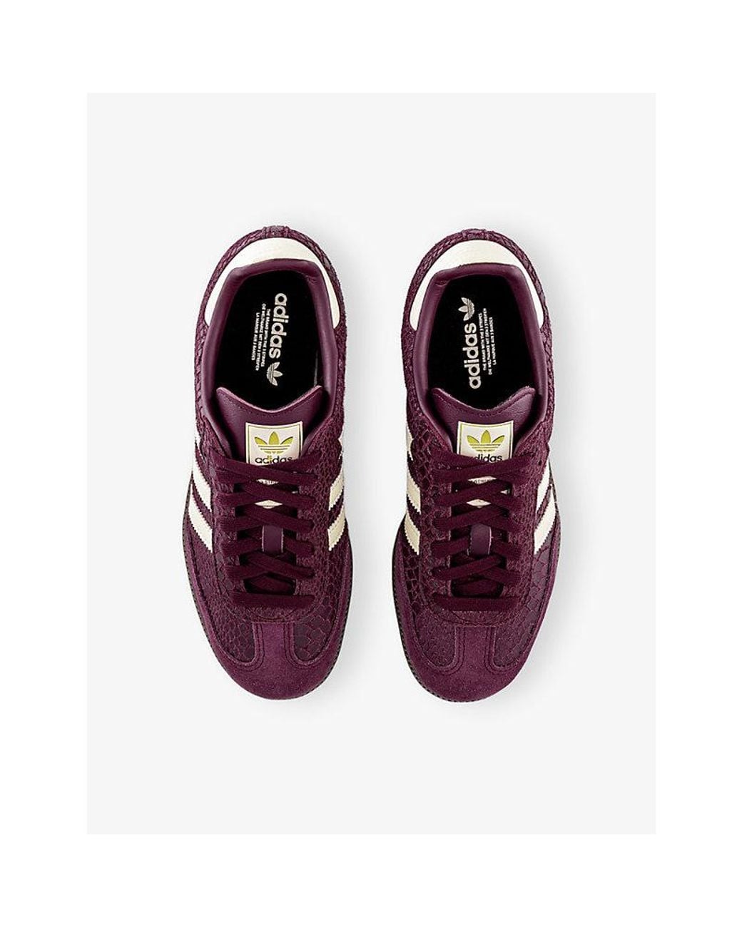 Adidas Purple Samba Og Suede Trainers