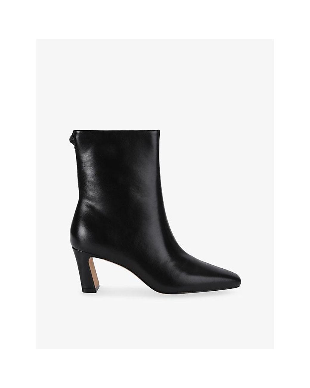 Kurt Geiger Black Eaton Leather Ankle Boots
