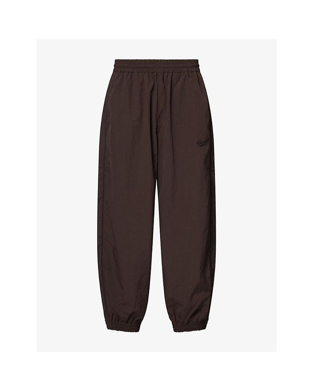Willy Chavarria Brown Bad Boy Nylon Track Trousers for men
