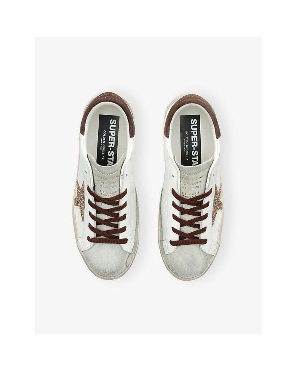 Golden Goose Deluxe Brand Natural Exclusive Super-Star 1 Leather Trainers