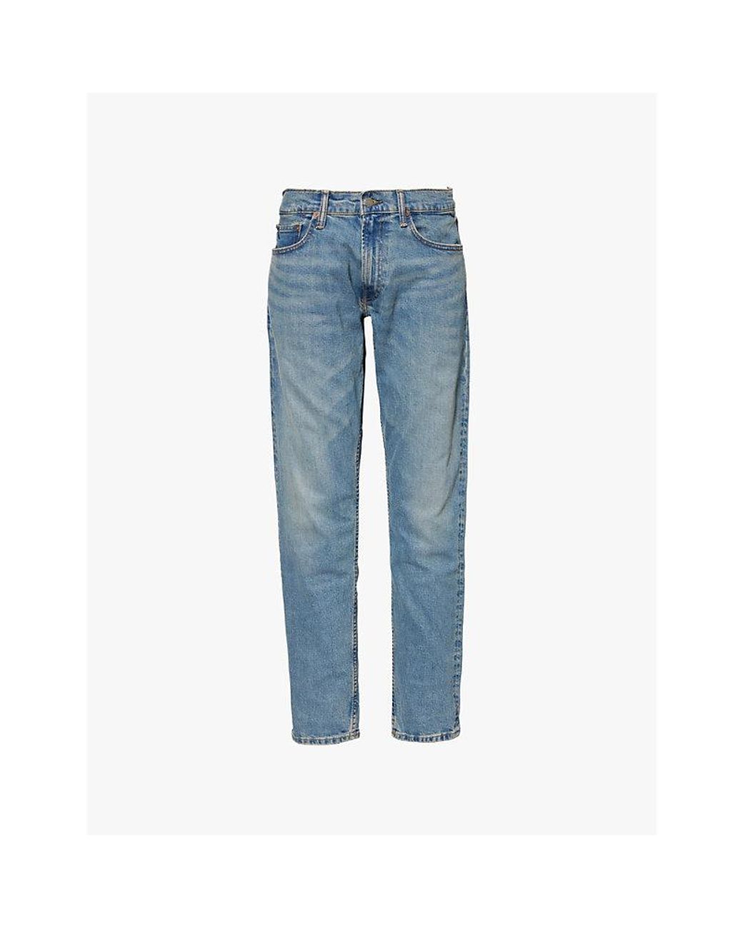 Polo Ralph Lauren Blue Parkside Brand-Patch Straight-Leg Regular-Fit Stretch-Denim Blend Jeans for men