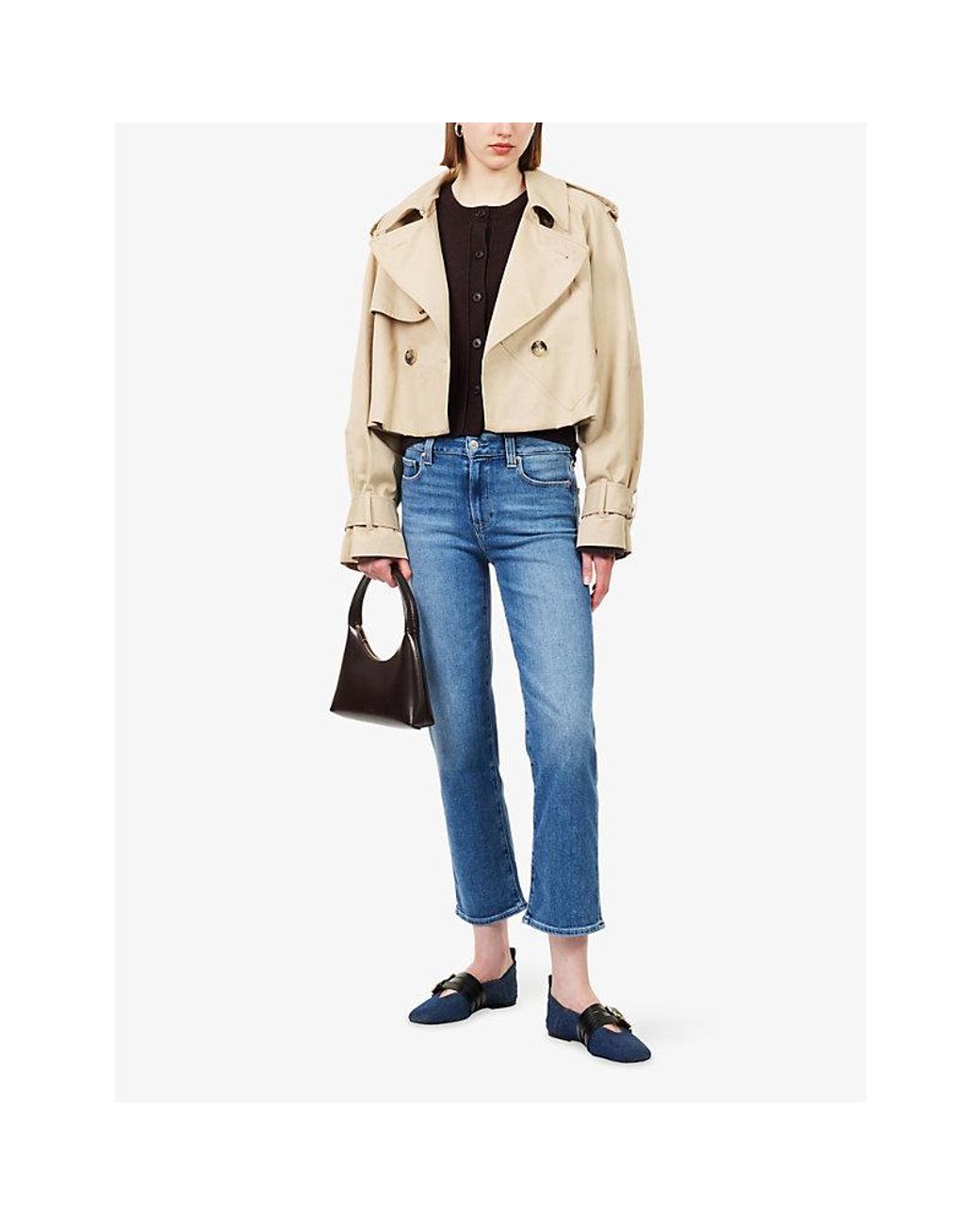 PAIGE Blue Mason Ankle Straight-Leg Denim Jeans