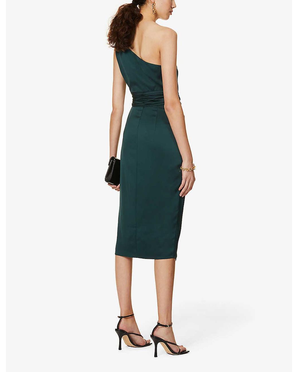 Ted baker green hot sale one shoulder dress