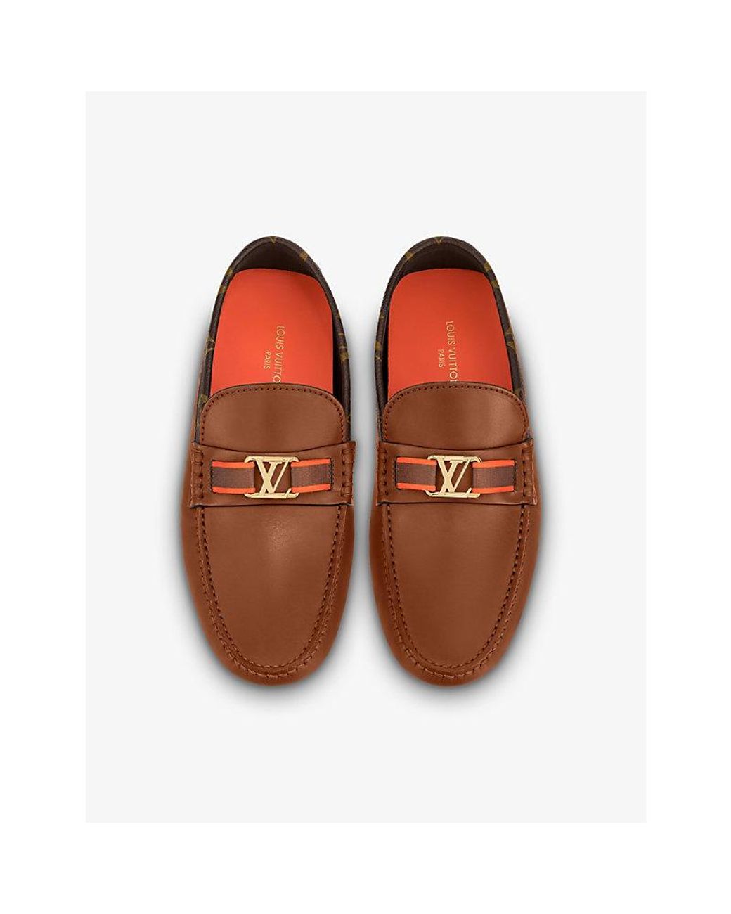 Louis Vuitton Hockenheim Logo-plaque Leather-blend Moccasins in