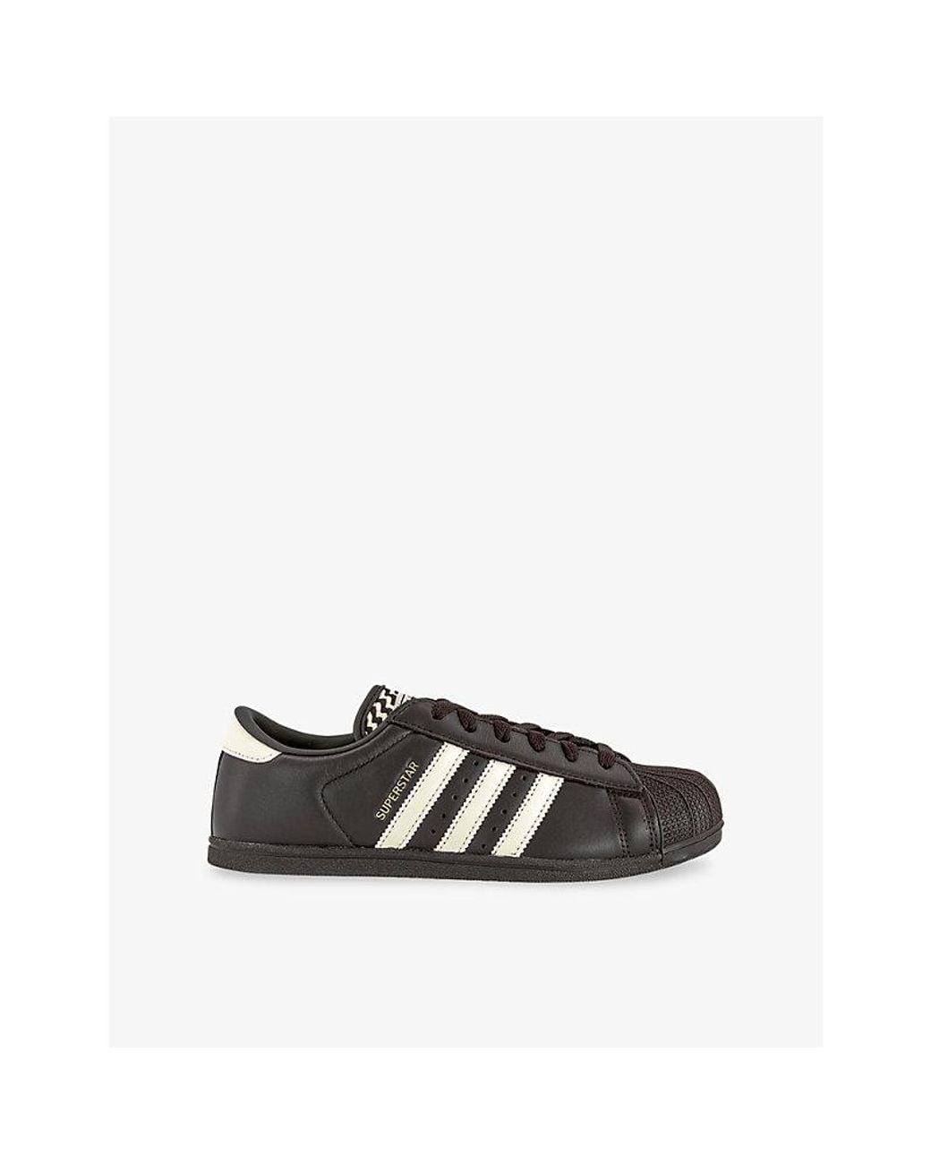 Adidas Black Superstar Lo Pro Leather Trainers