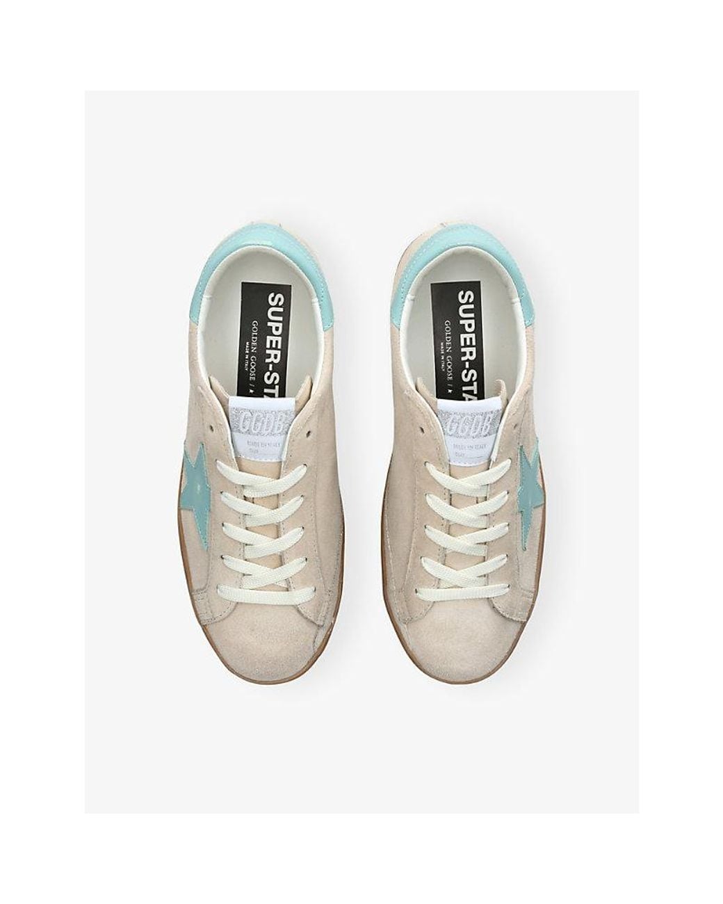 Golden Goose Deluxe Brand White Super-Star Suede Trainers
