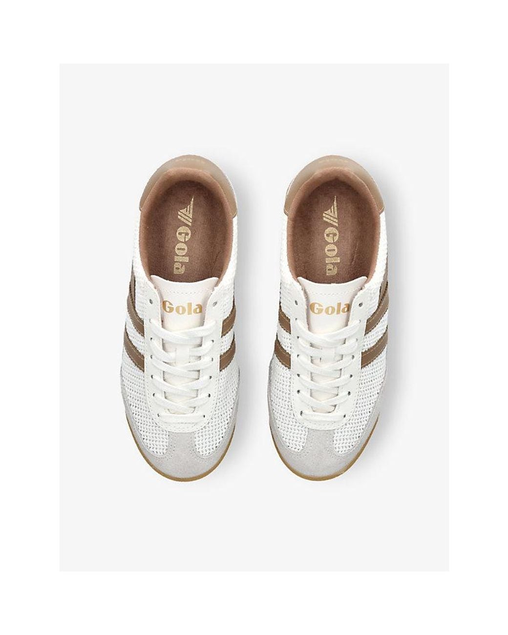 Gola White Tornado Zephyr Mesh Low-Top Trainers