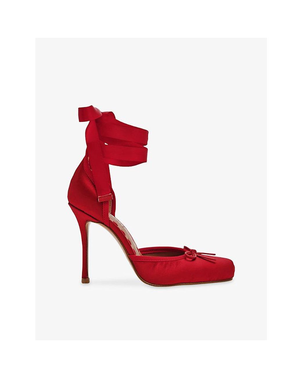 Steve Madden Red Larina Satin Heels