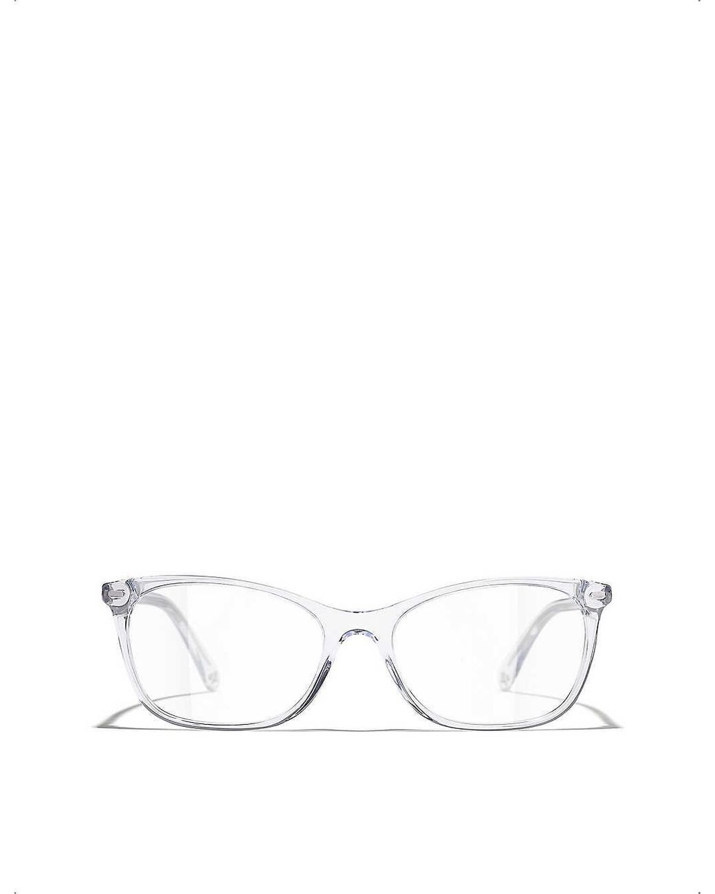 Chanel Rectangle Eyeglasses in White