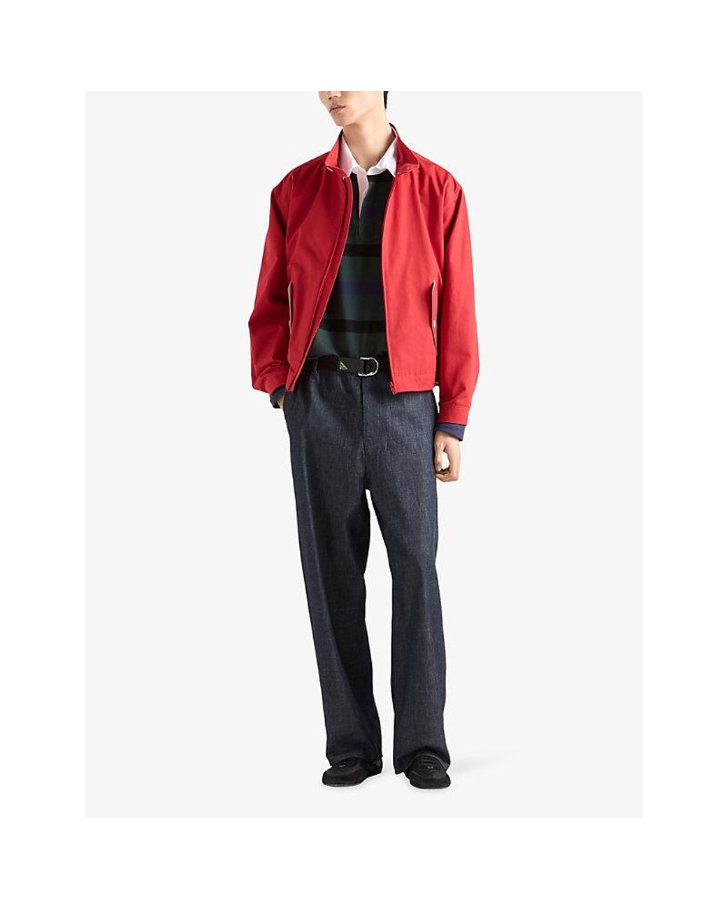 Prada Blue Wide-Leg Regular-Fit Jeans for men