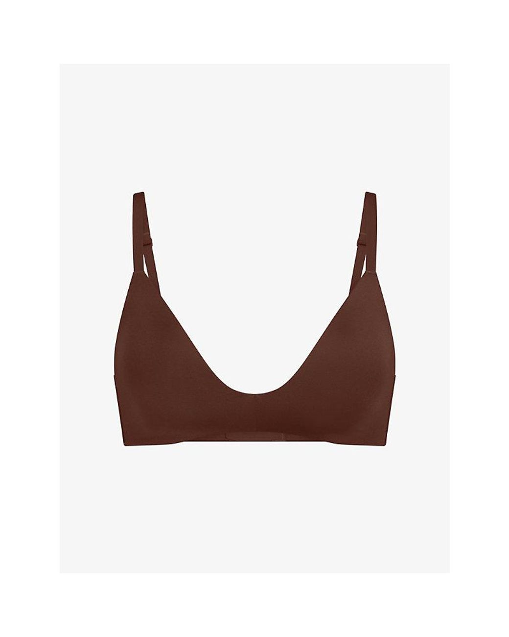 Skims Brown Wireless Form T-Shirt Demi Bra