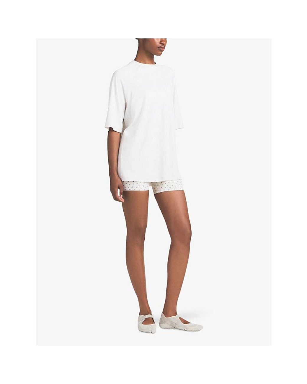 NikeSKIMS White Airy Oversized Jersey T-Shirt