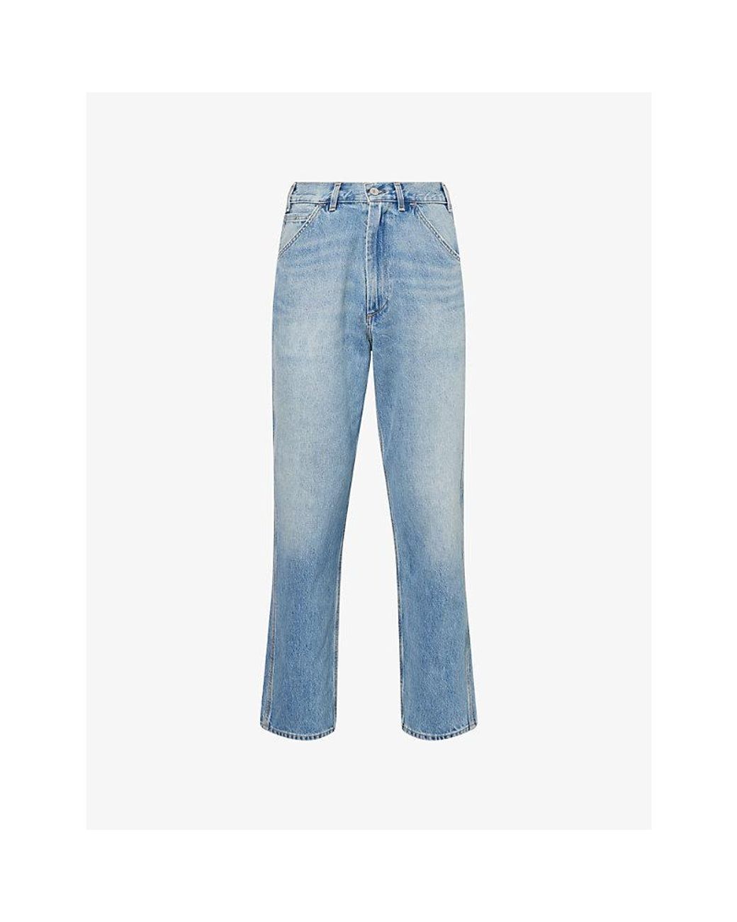 Citizens of Humanity Blue Carpenter Faded-Wash Denim Jeans for men