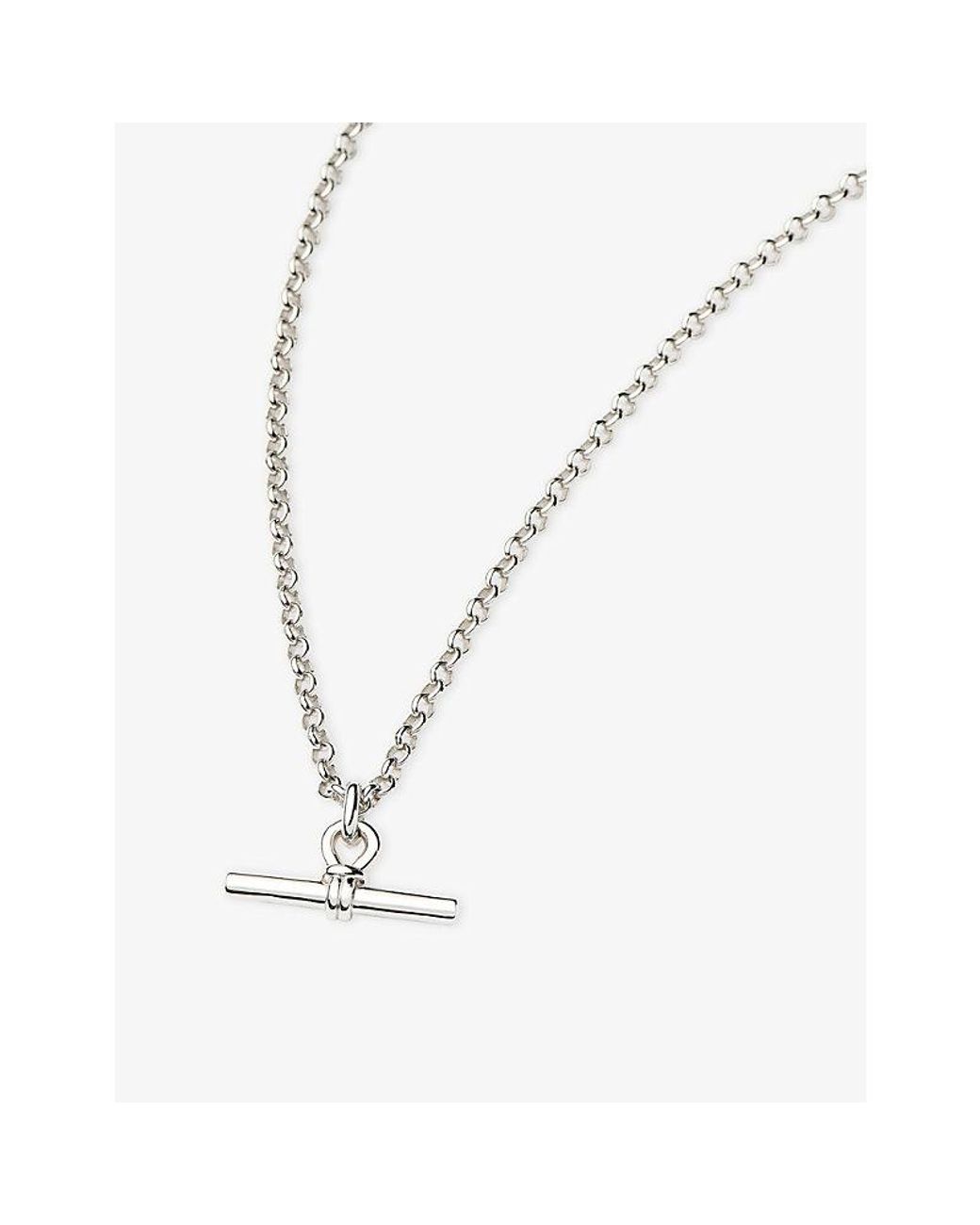 Missoma Metallic Chunky T Bar Plated Brass Chain Necklace