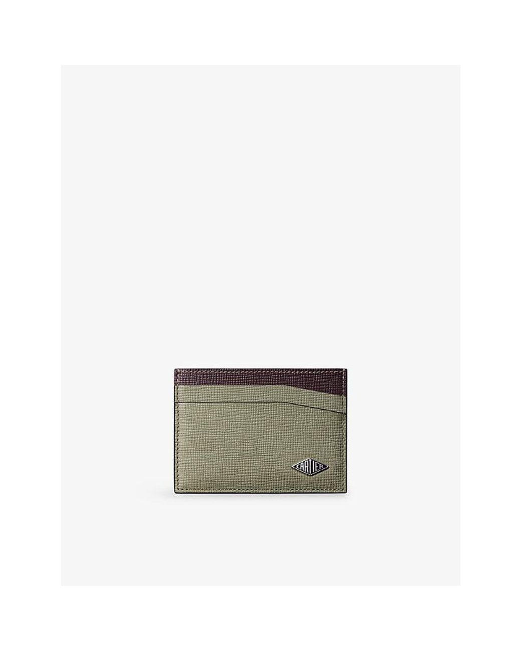 Cartier Gray Losange De Leather Card Holder