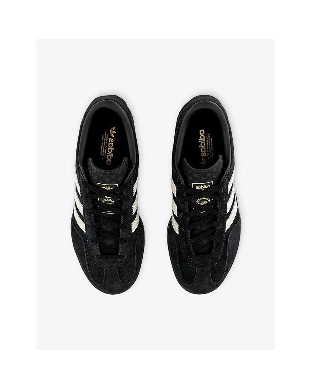 Adidas Black Gazelle Stack Suede Trainers
