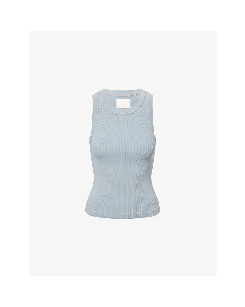Citizens of Humanity Blue Isabel Ribbed Knit Top
