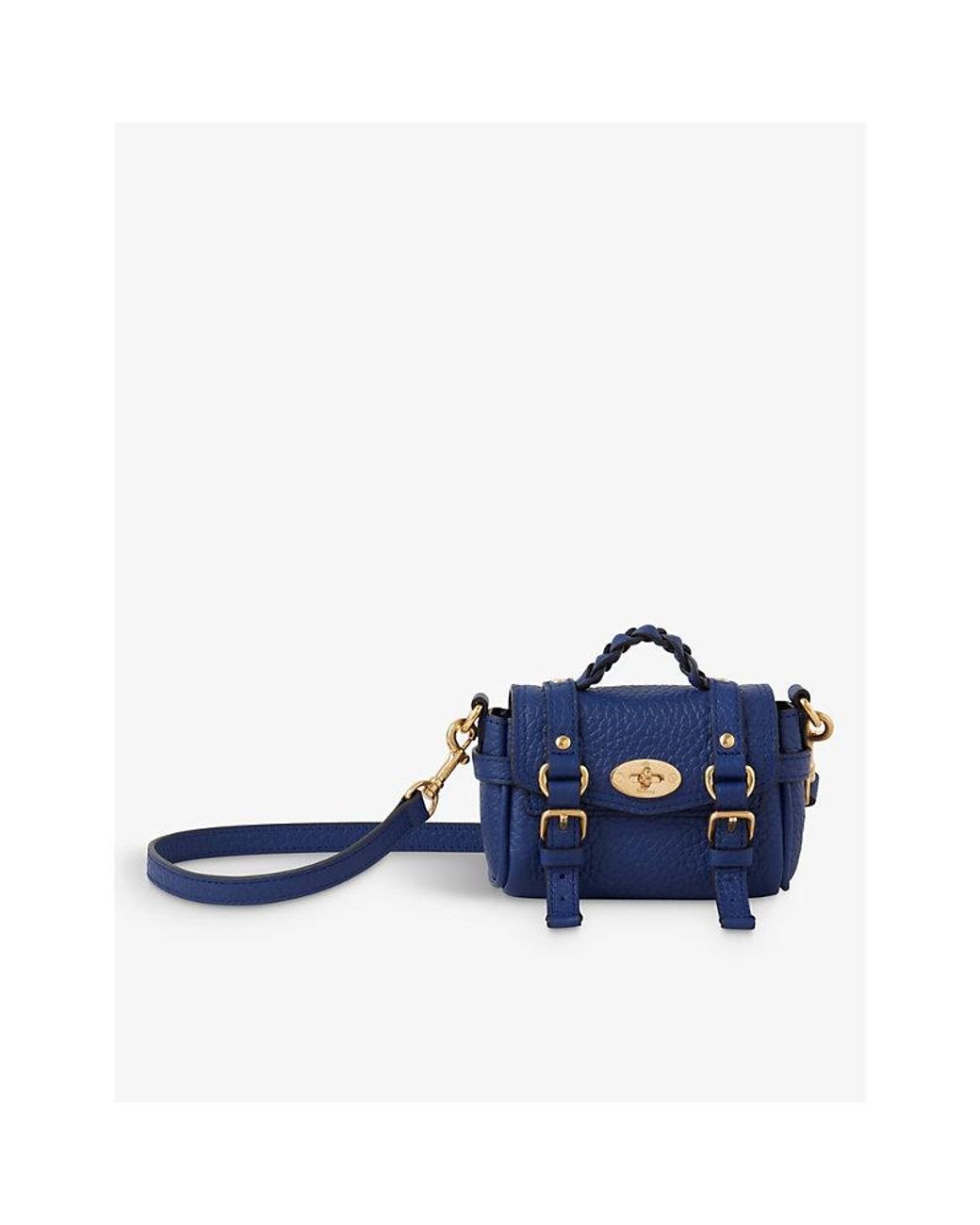 Mulberry Alexa Micro Leather Satchel Bag in Blue Lyst
