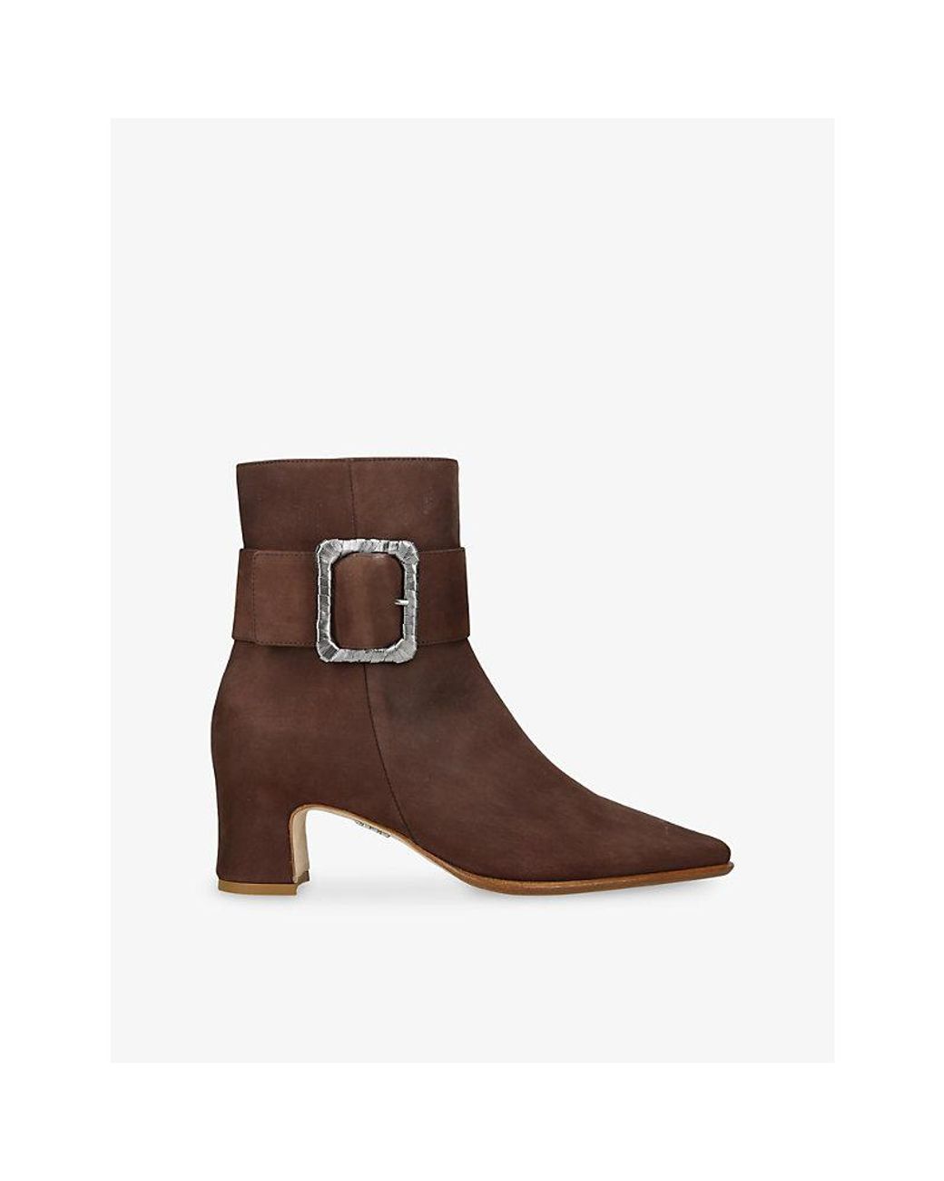 Rodo Brown Tilly 55 Leather Heeled Ankle Boots