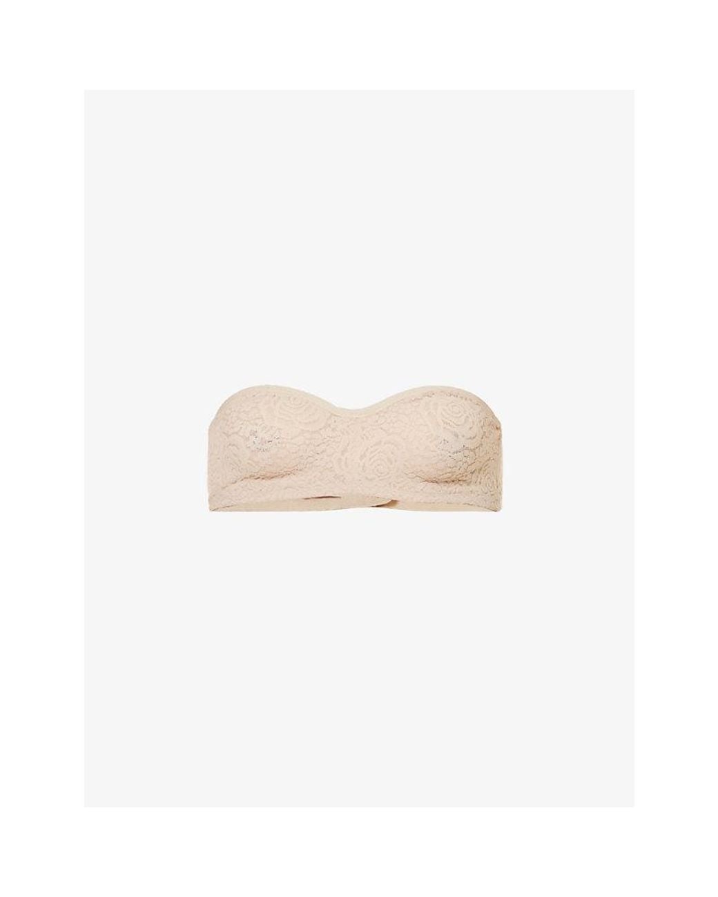 Wacoal White Halo Stretch-Lace Strapless Bra