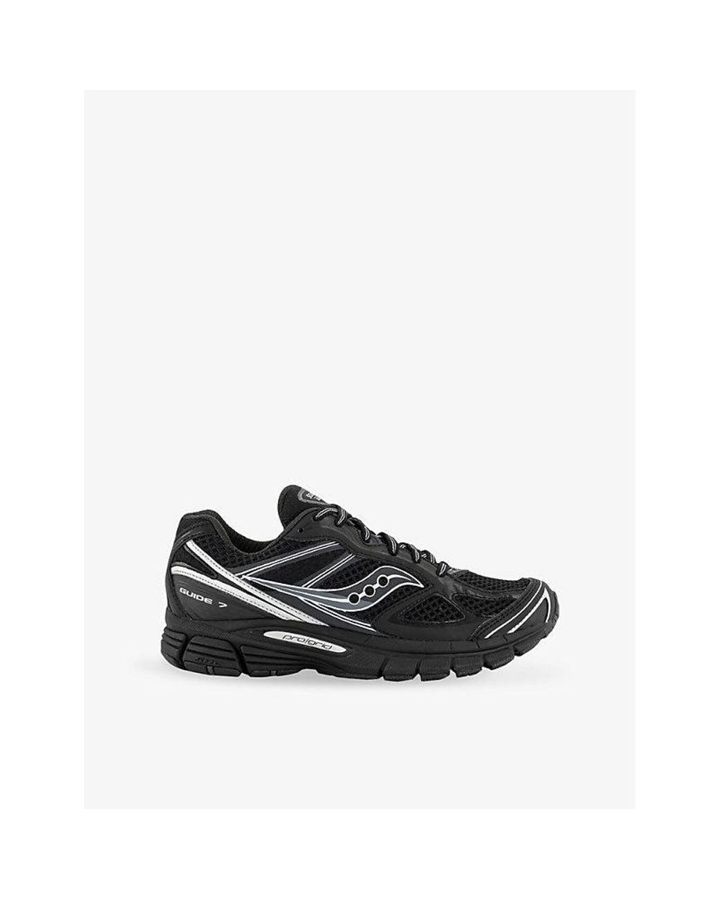 Saucony Progrid Guide 7 Woven Trainers in Black | Lyst UK