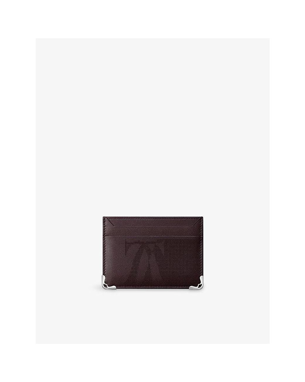 Cartier Purple Must De Leather Card Holder