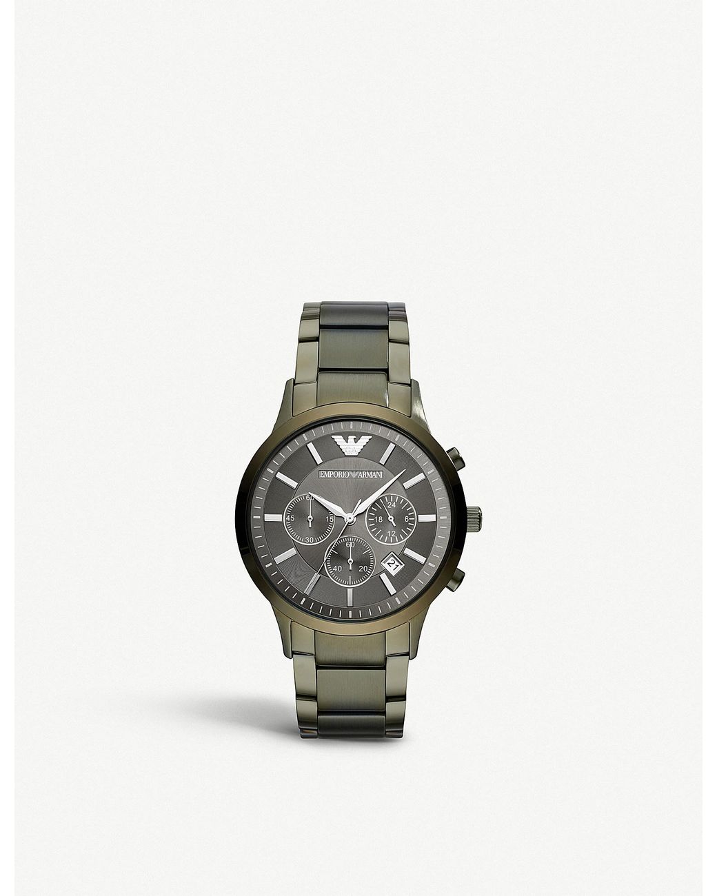 Emporio Armani Ar11117 Stainless Steel Bracelet Watch in Metallic for Men |  Lyst