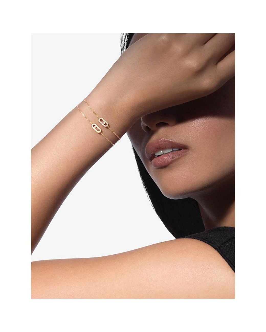 Messika White Move Uno Pave Mini 18Ct And 0.09Ct Diamond Bracelet
