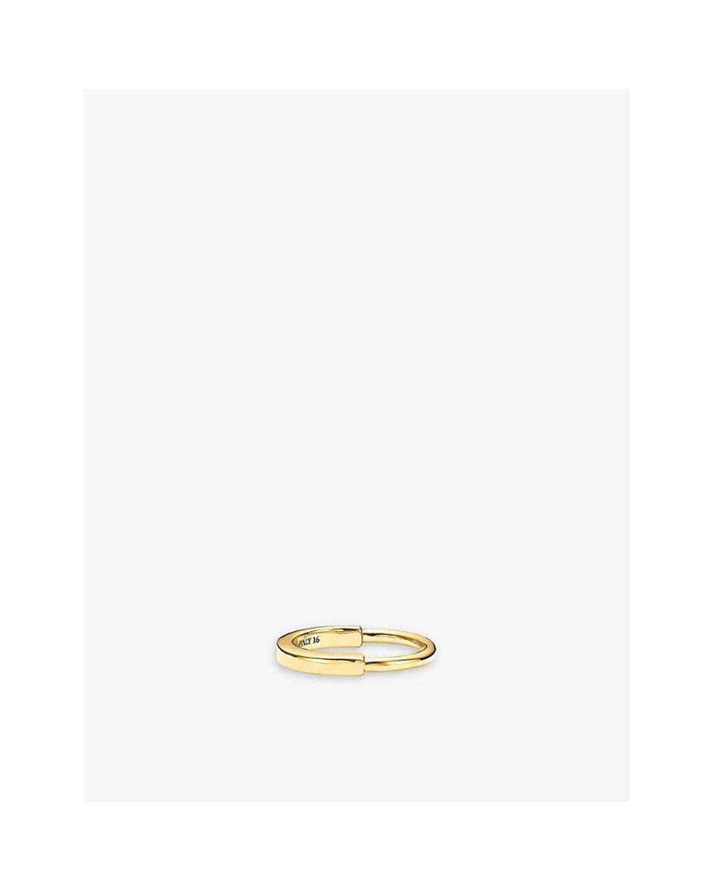 Tiffany & Co Metallic Tiffany Lock 18Ct- Ring