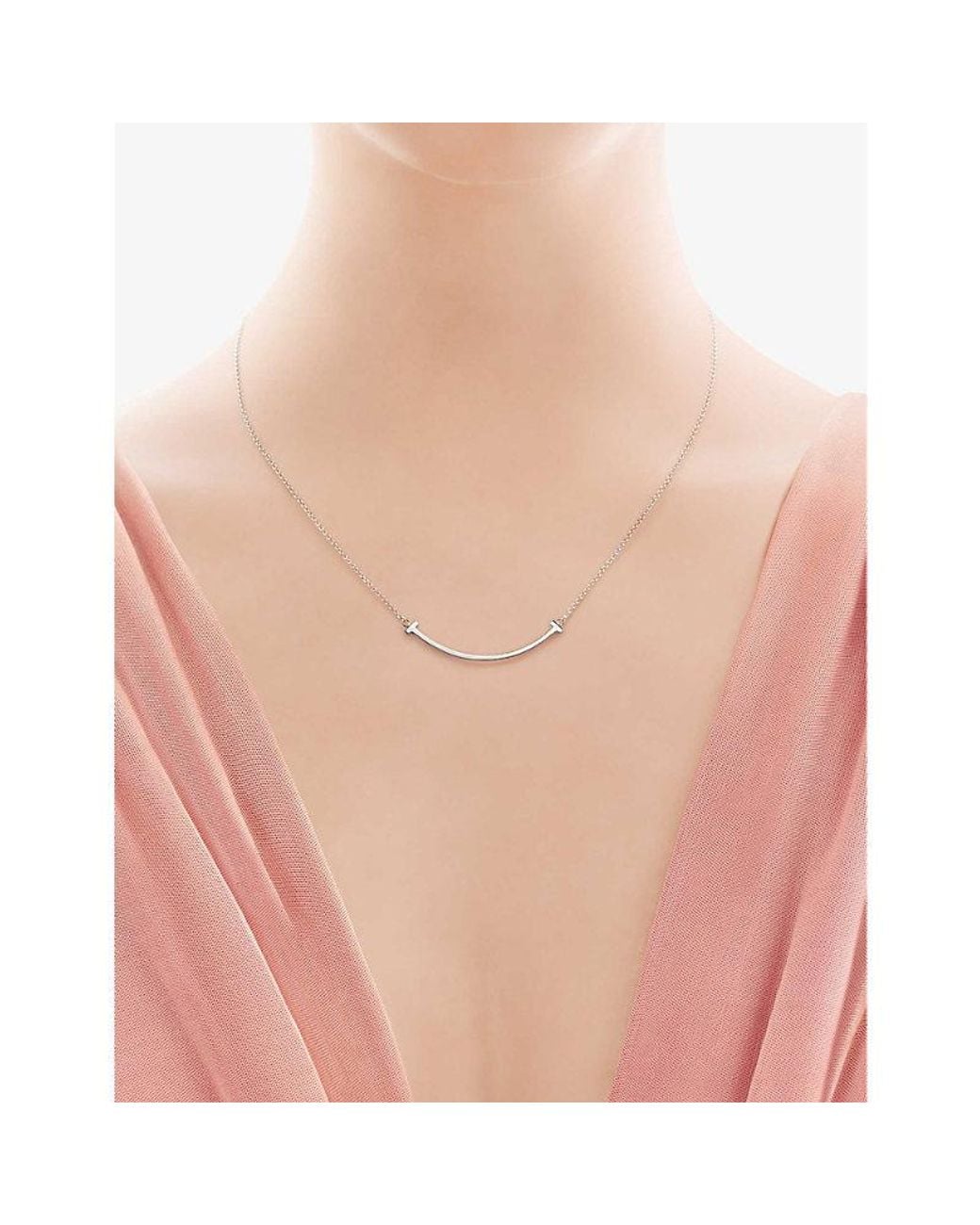 Tiffany & Co White Smile Small 18Ct- Pendant Necklace