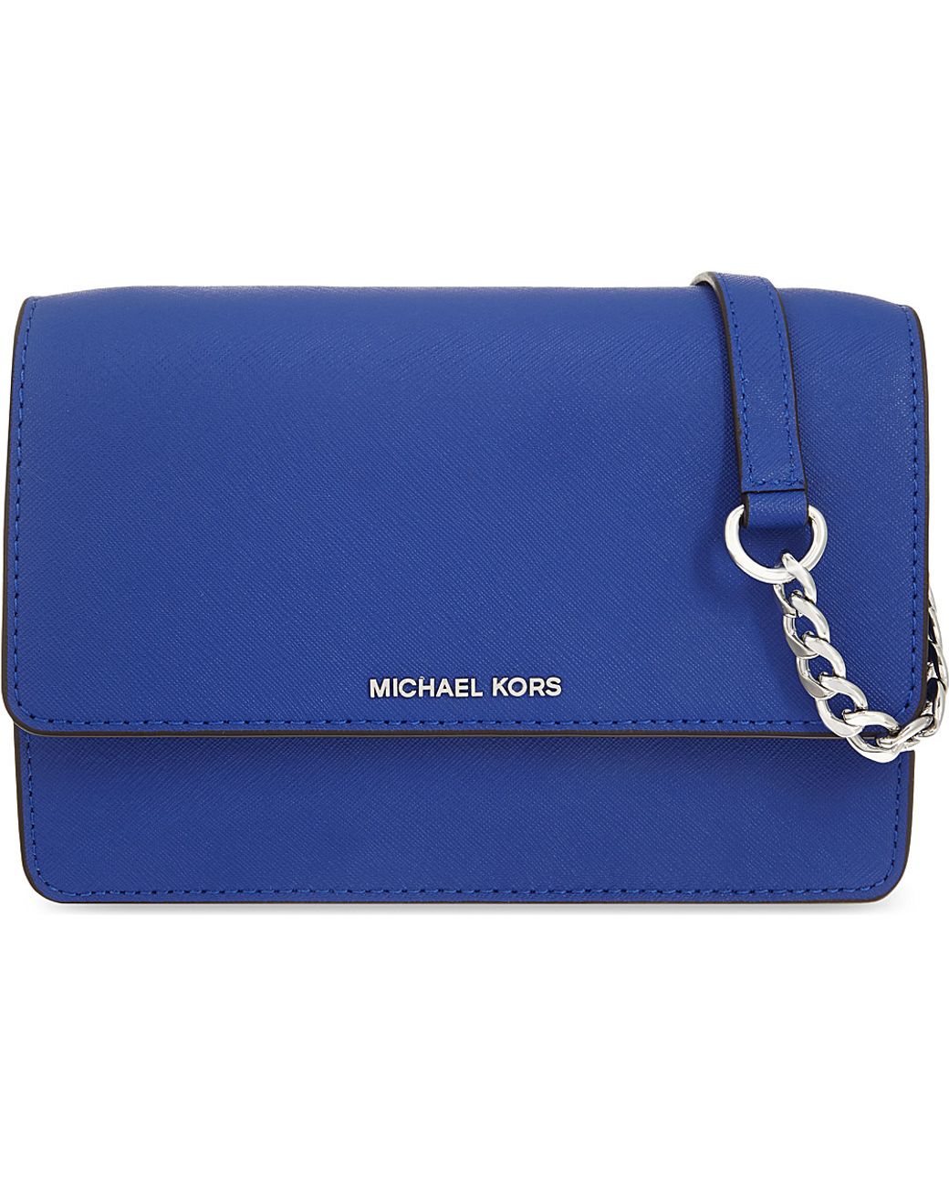 MICHAEL Michael Kors Daniela Small Leather Cross-body Bag in Blue | Lyst