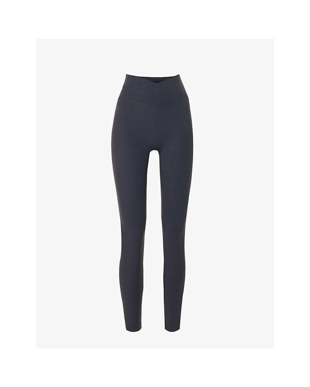 ADANOLA Blue Ultimate Mid-Rise Stretch-Woven Leggings