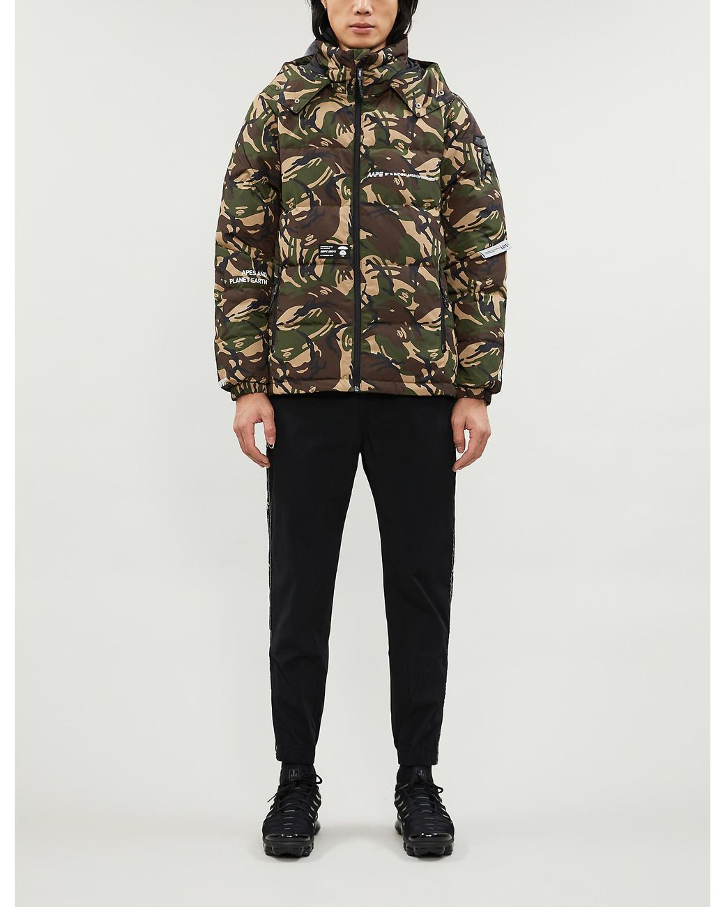 Aape Reversible Camouflage-print Shell-down Jacket in Green for Men ...