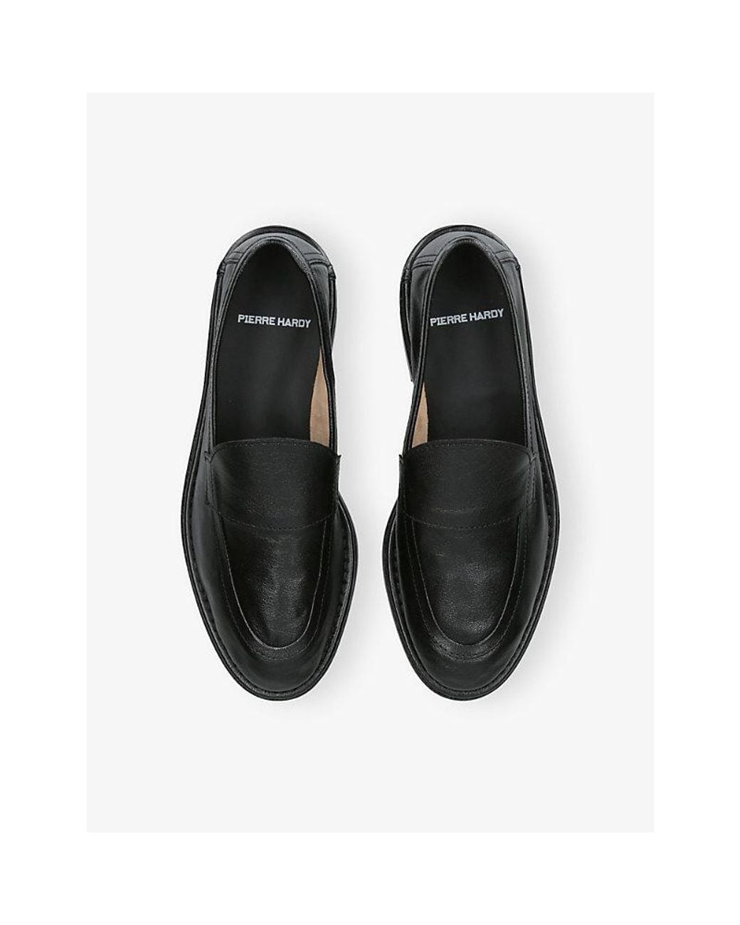 Pierre Hardy Black Noto Leather Loafers