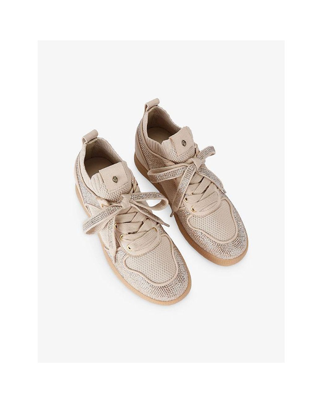 Kurt Geiger Natural Poplar Woven Trainers