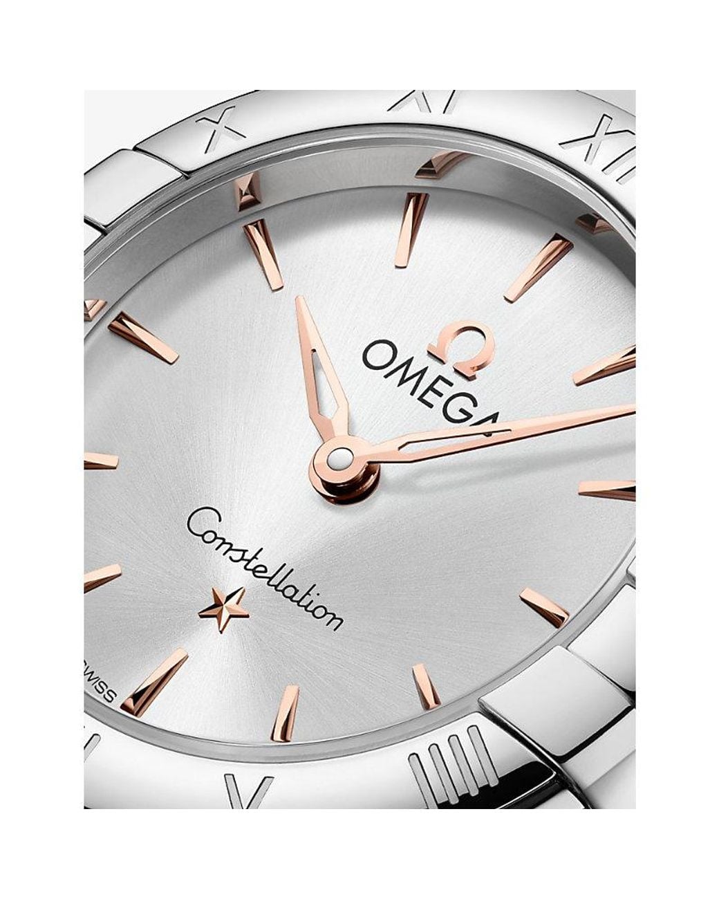 Omega Metallic Constellation Stainless-Steel Quartz Watch 25Mm for men
