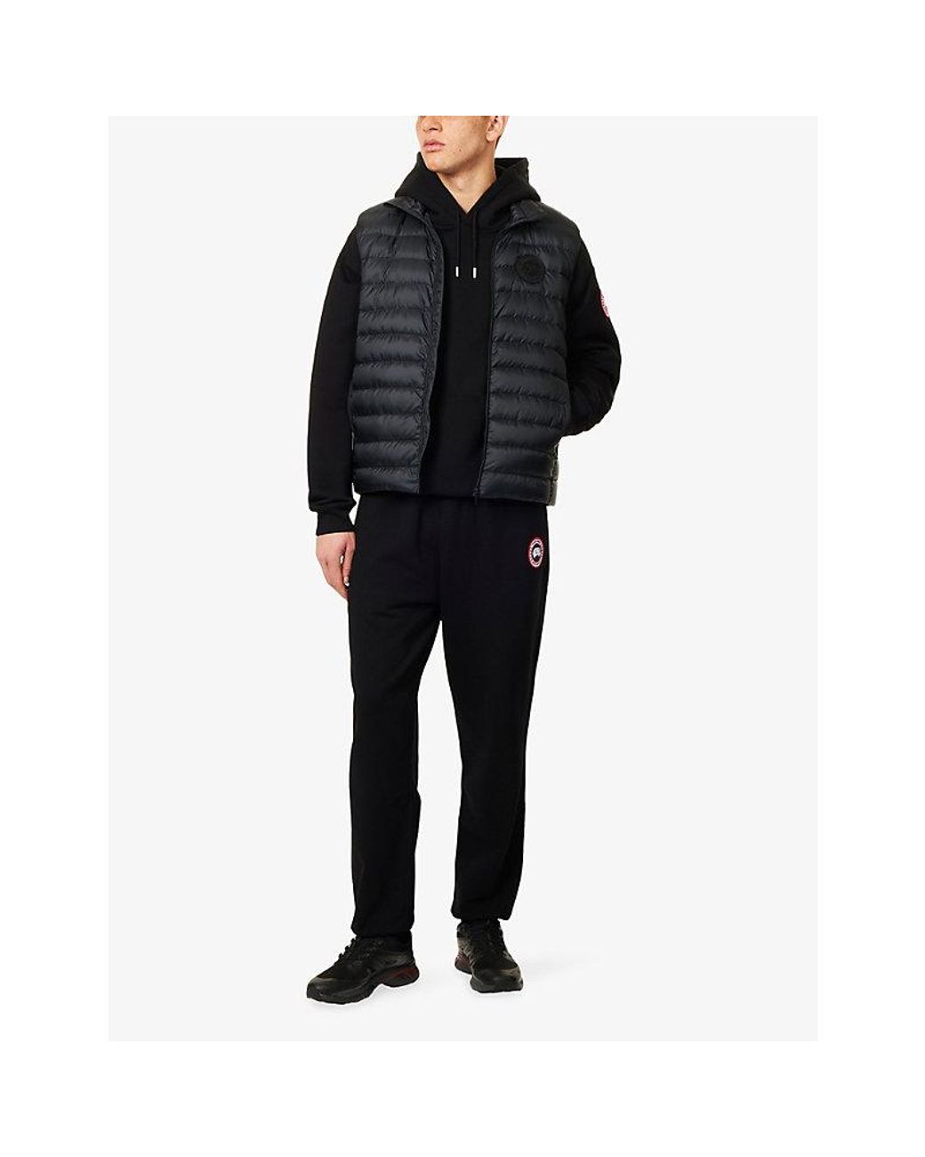 Canada Goose Blue Stratus Tonal Label Sleeveless Jacket for men