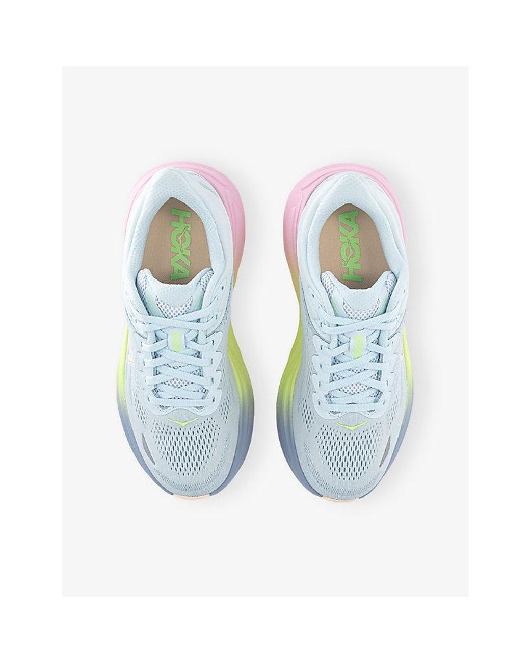 Hoka One One Blue Bondi 9 Woven Trainers