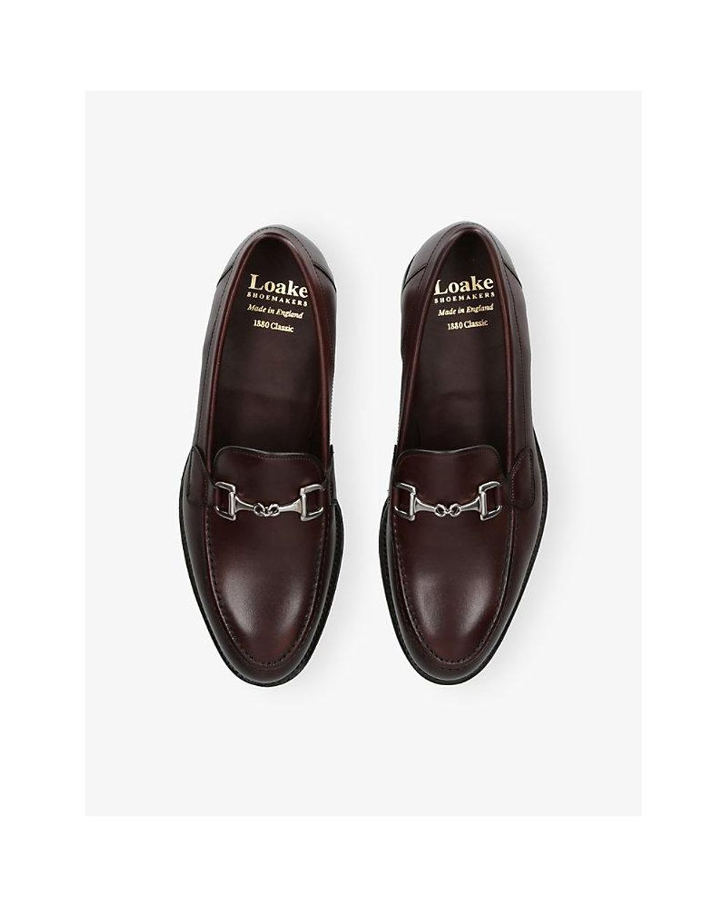 Loake Black Kensington Leather Loafers for men