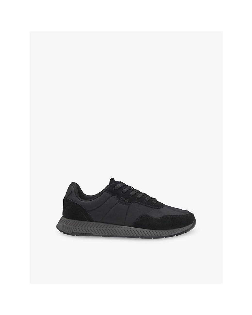 Boss Black Running Mesh And Suede Trainers for men