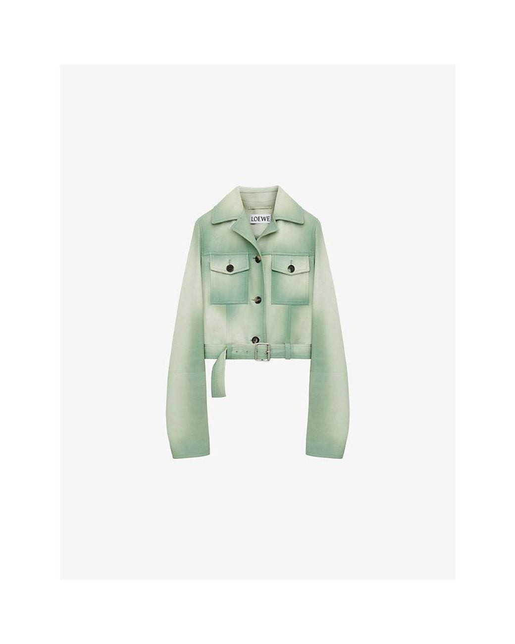 Loewe Green Cropped Jacket