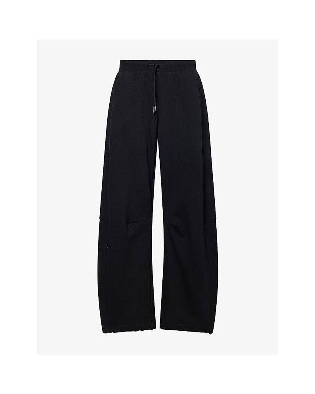 WE Are Tala Blue Multiway Barrel-Leg Cotton-Jersey Jogging Bottoms
