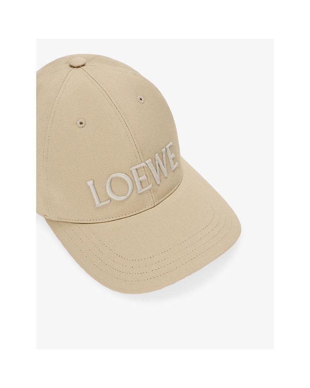 Loewe Natural Logo-Embroidered Cotton-Canvas Cap