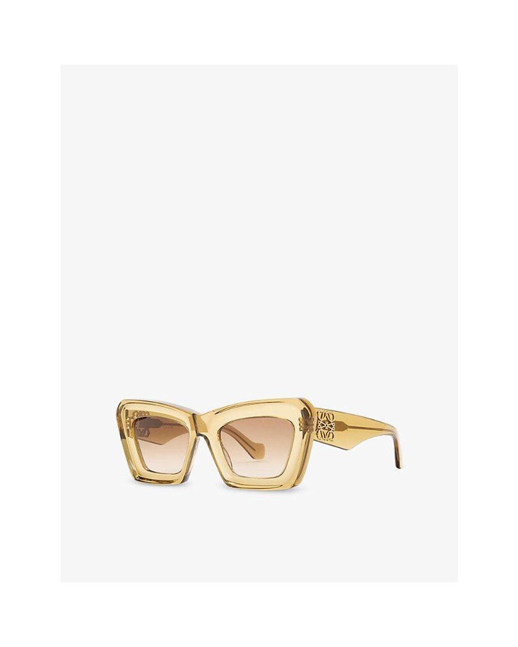 Loewe Natural Beveled Cat-Eye Acetate Sunglasses