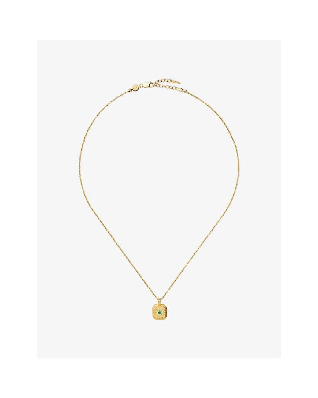 Missoma Metallic May Birthstone Birthstone 18Ct Vermeil Sterling Pendant Necklace