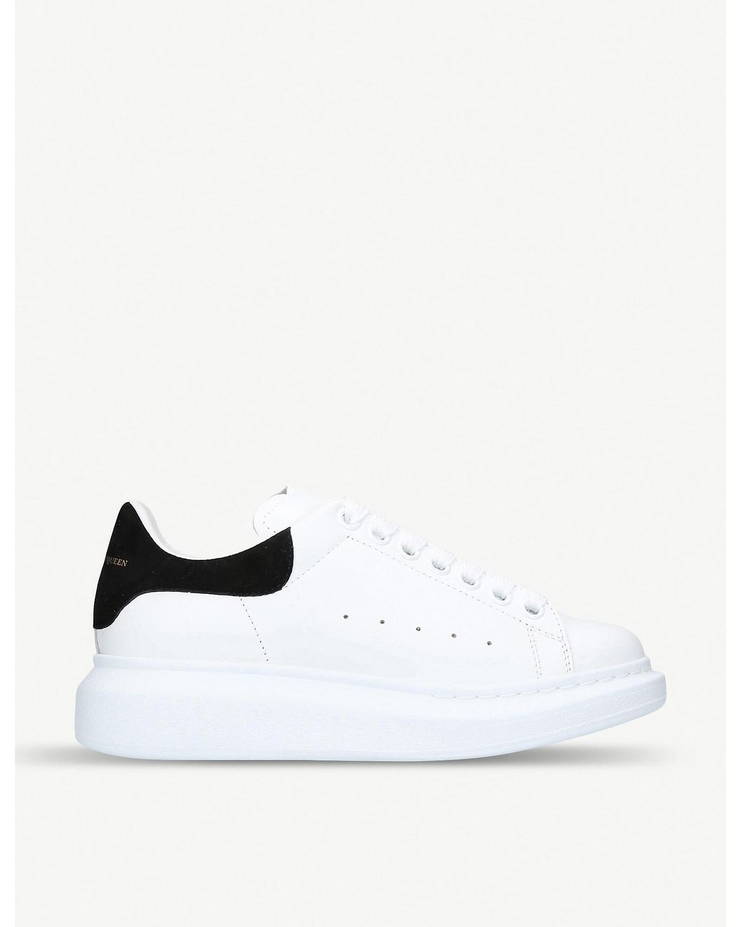 alexander mcqueen runway leather platform trainers