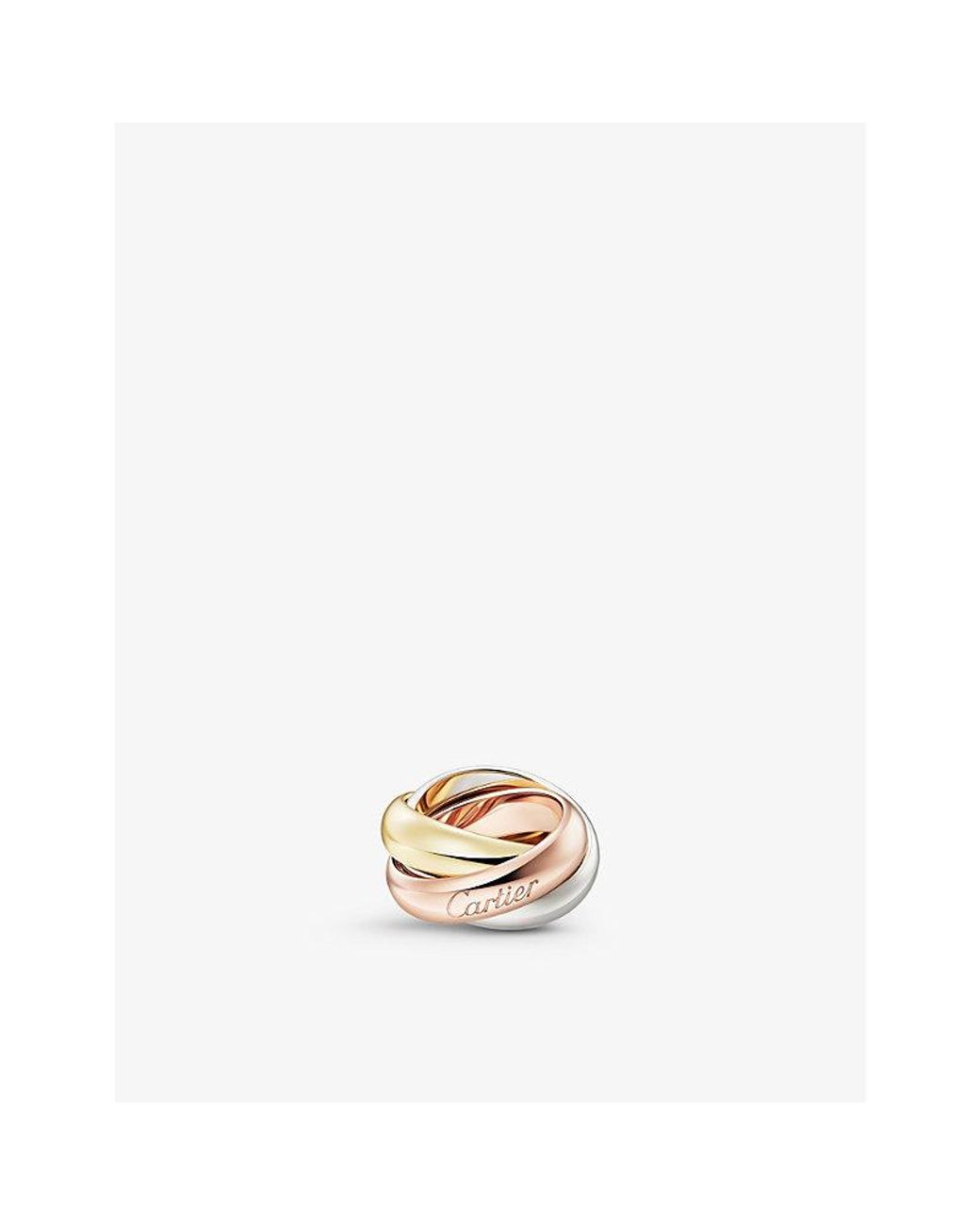 Cartier White Trinity Extra-Large 18Ct, Rose And- Ring