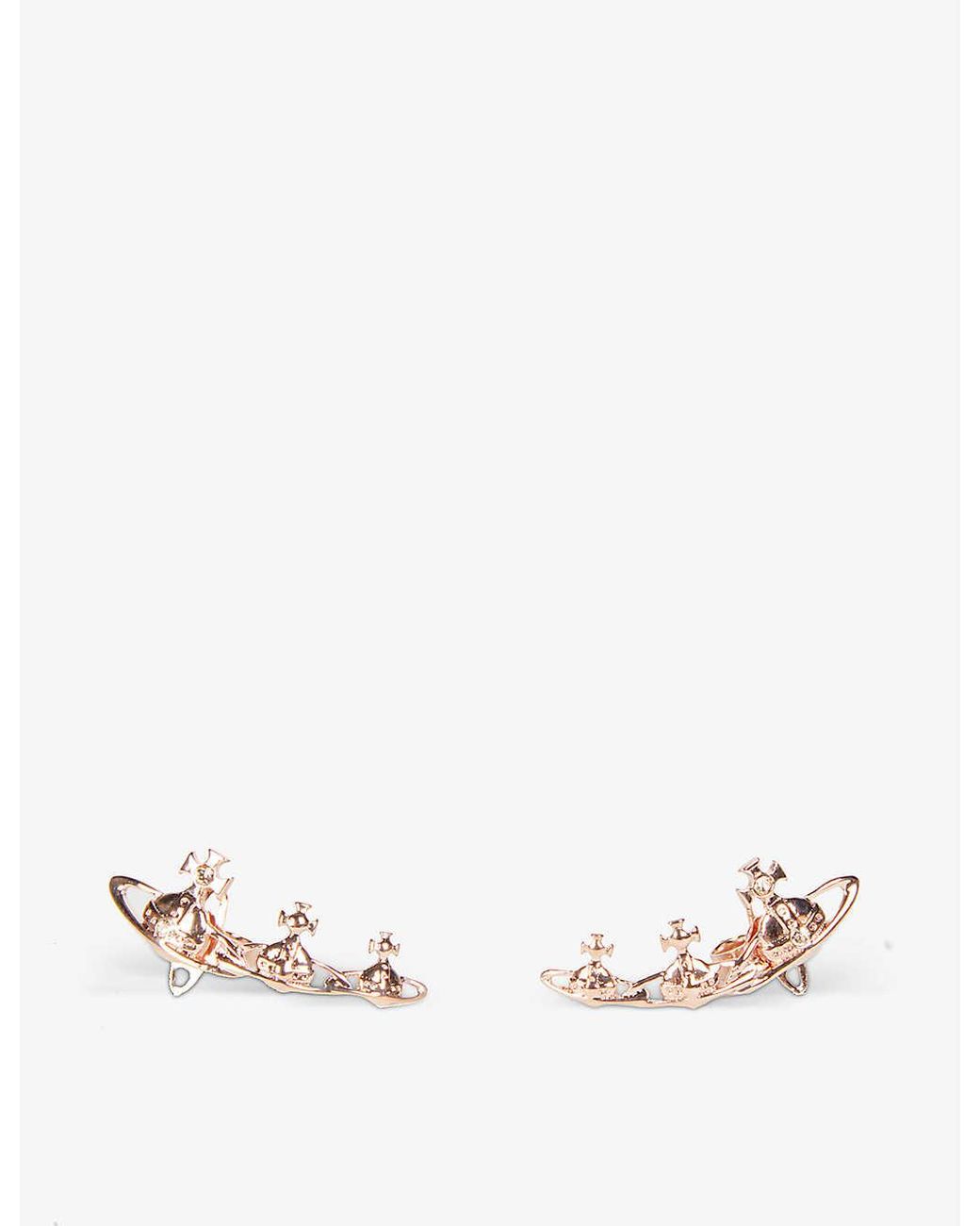 Vivienne Westwood Candy Orblinked Goldtoned Brass Earrings in